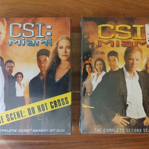 New/Sealed CSI Miami DVDs Complete Season 1 & 2 - Picture 1 of 2